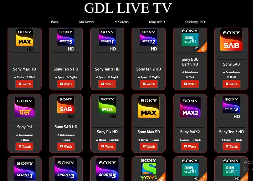 gdl live tv
